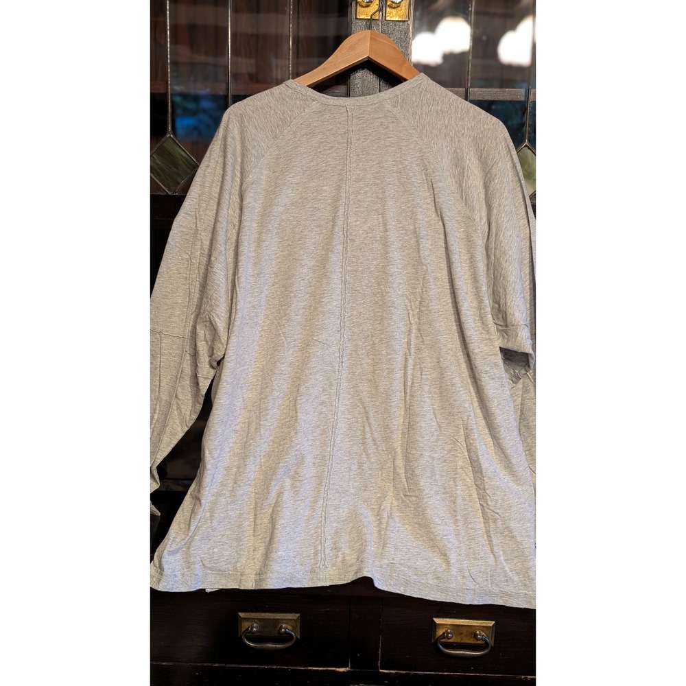 NWT Aerie The Good Old Days Graphic Long Sleeve T-Shirt Heather Grey L oversized - Picture 4 of 8